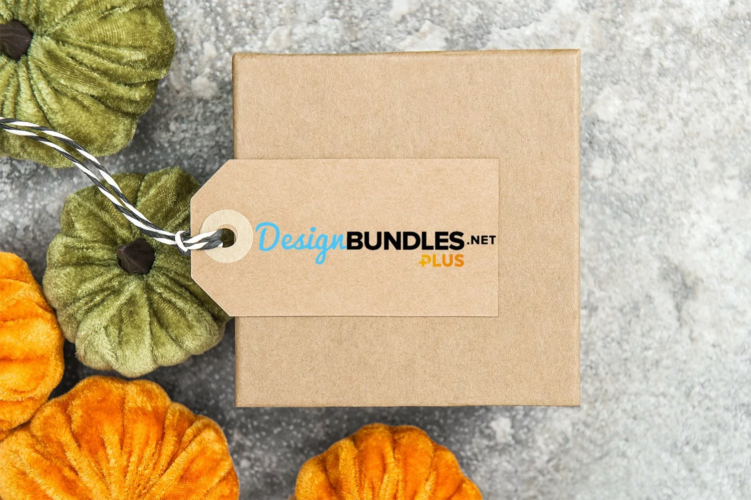 Gift box paper tag Halloween background product image 1