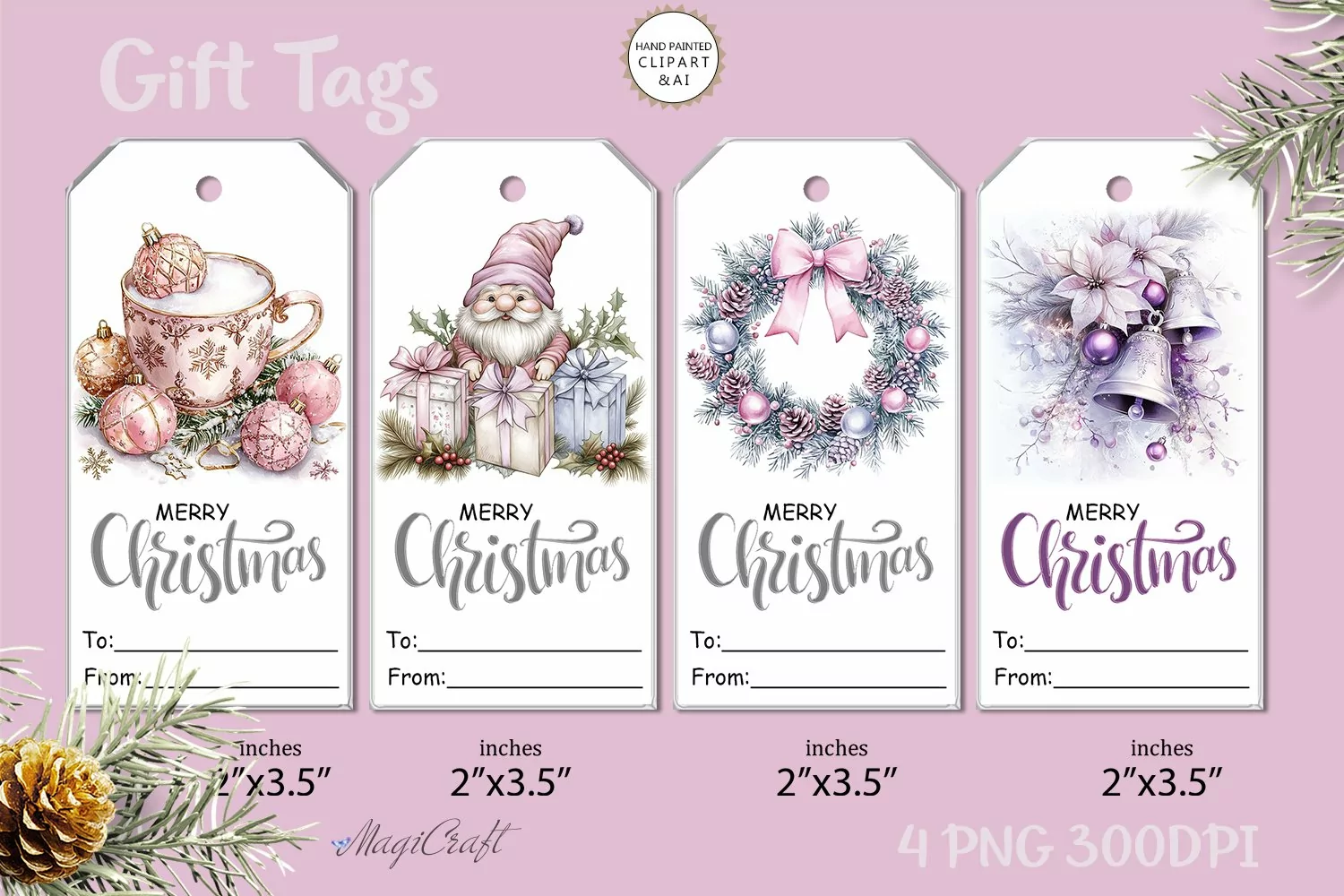Christmas Gift Tags|Christmas Printable Tags|present gift product image 1