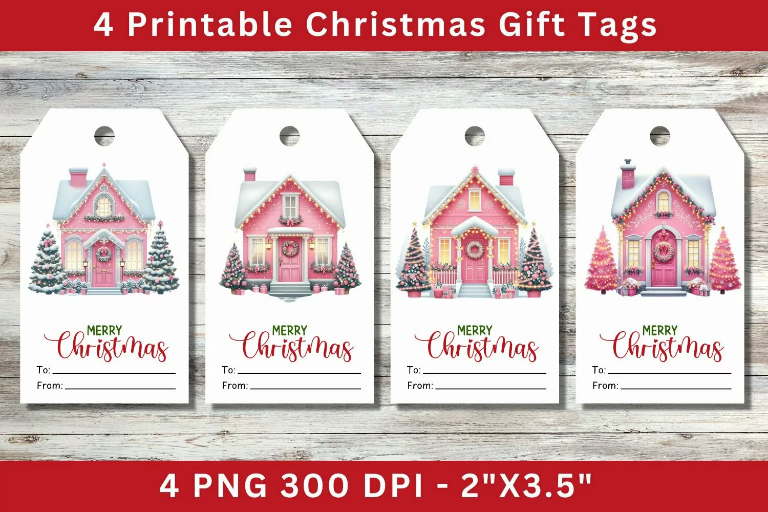 Christmas Gift Tags, christmas house product image 1