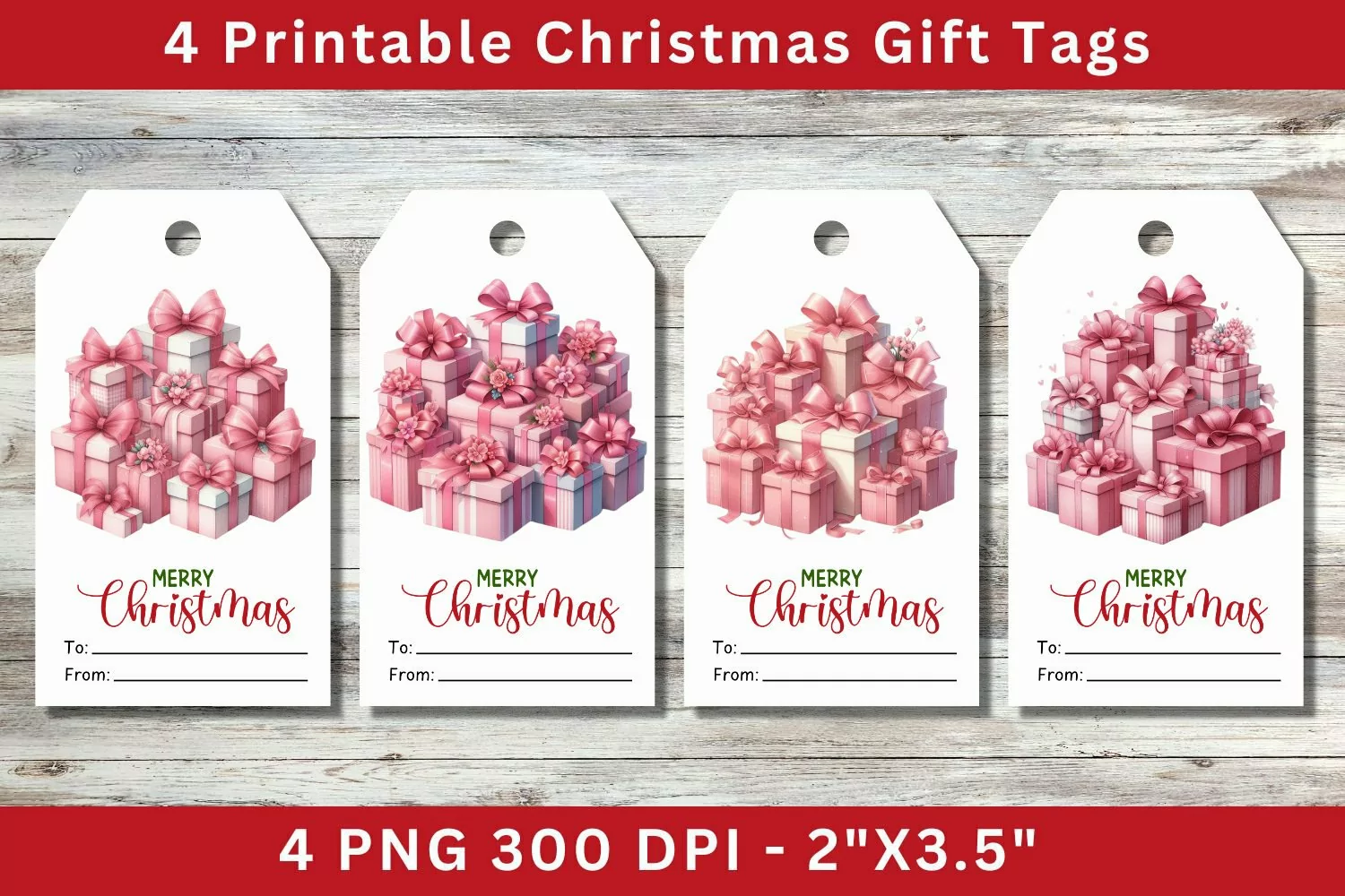 Christmas Gift Tags, wrapped gifts product image 1