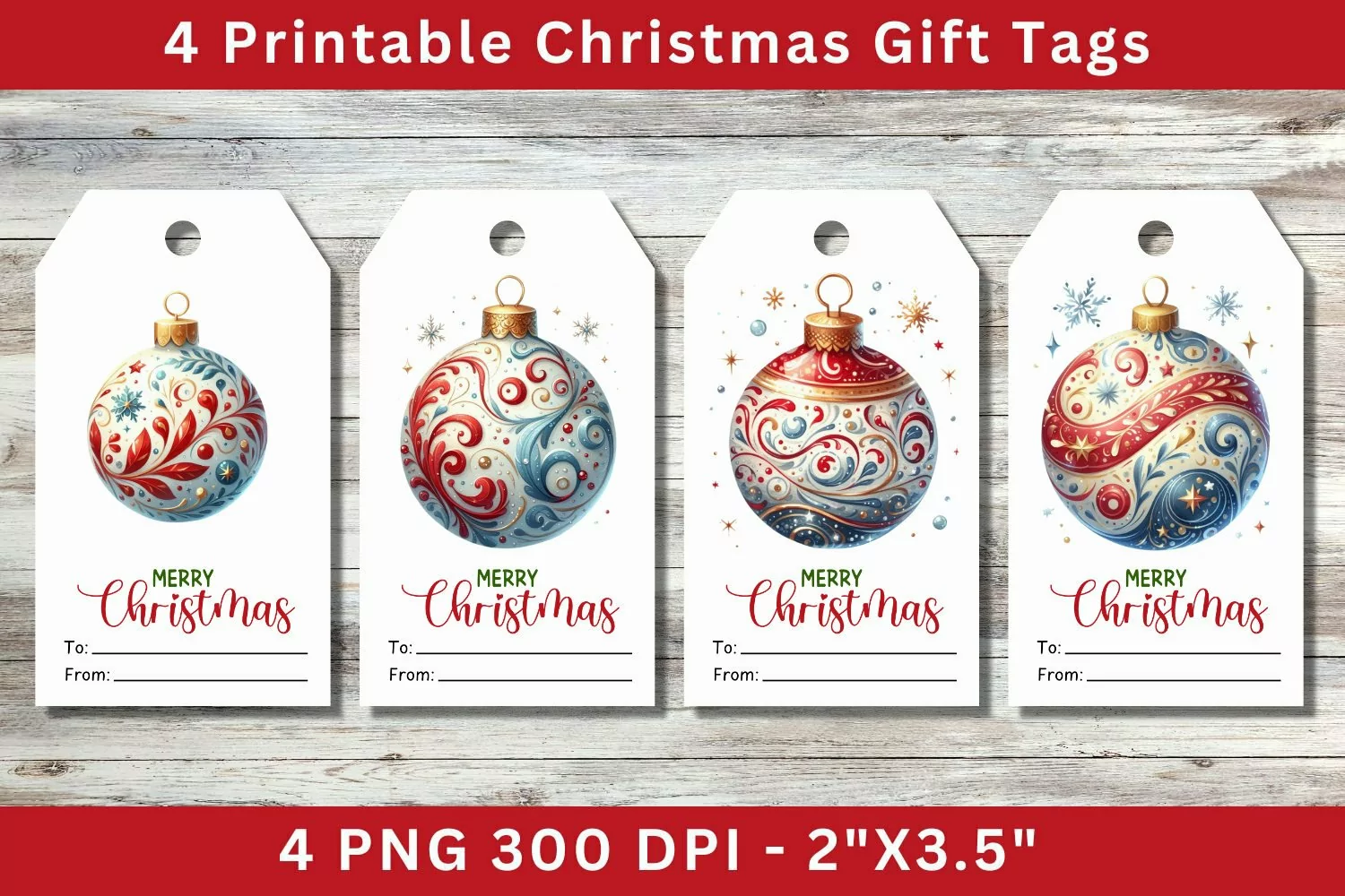 Christmas Gift Tags, christmas ornaments product image 1
