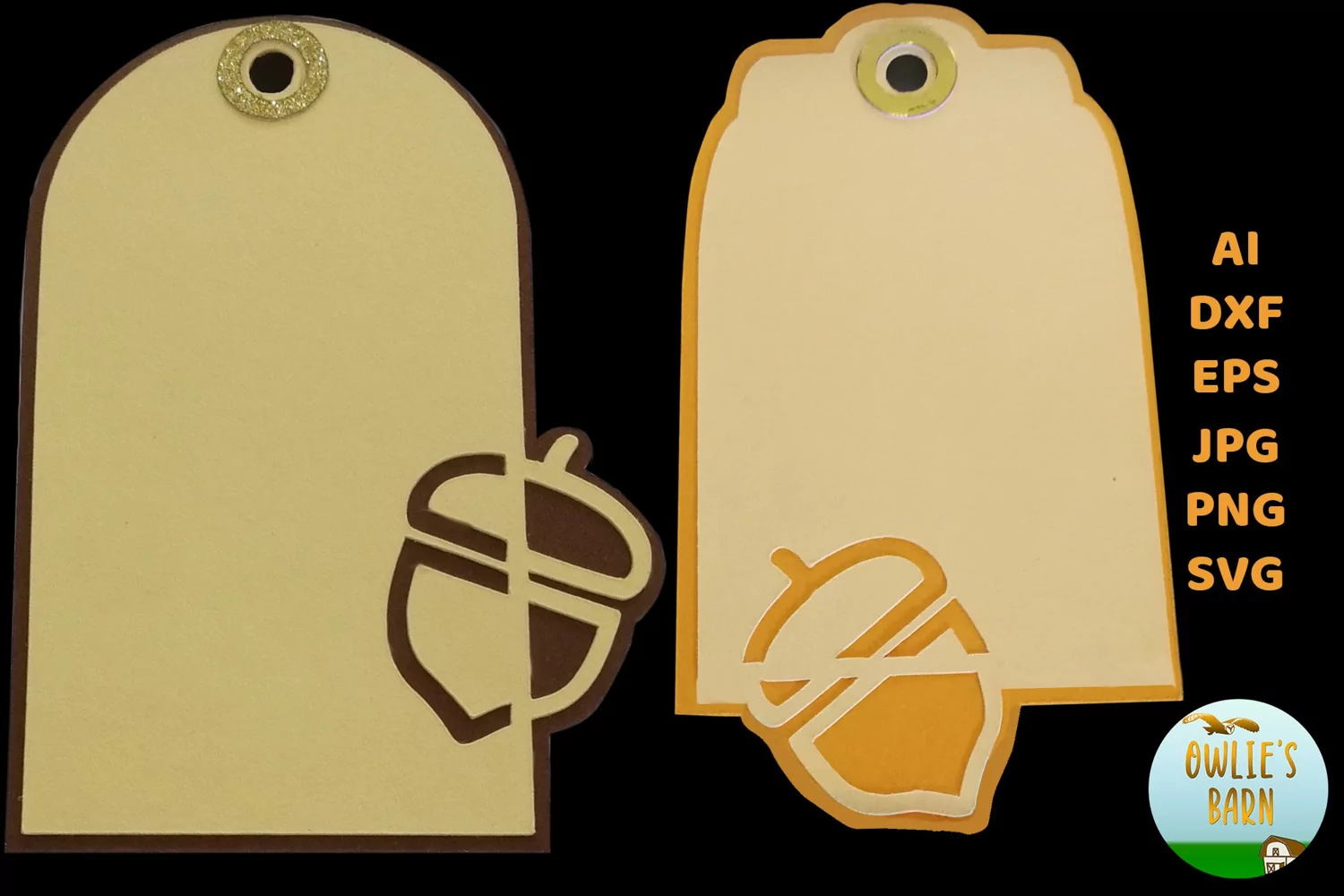 Two Gift Tags - Acorn product image 1