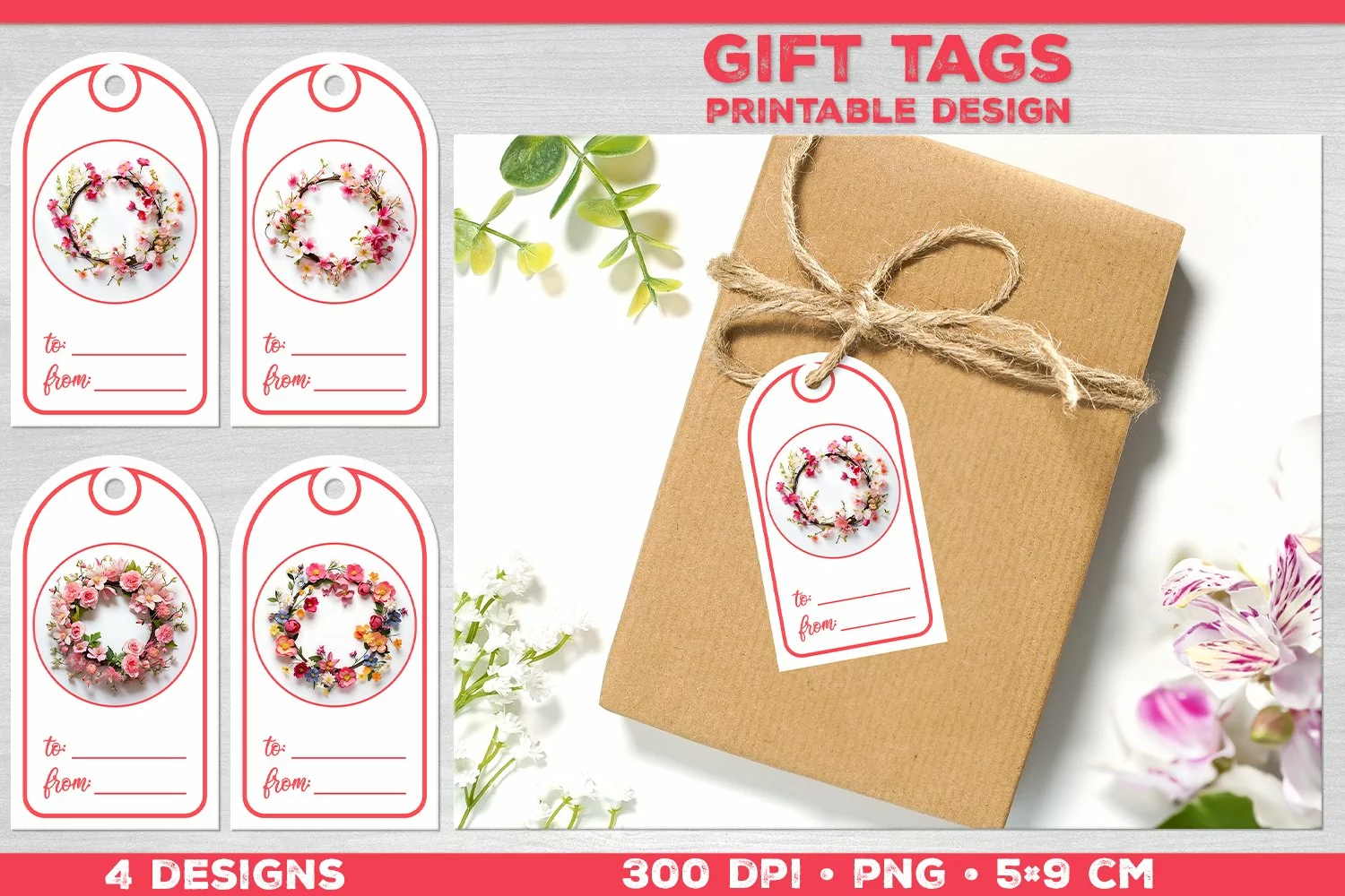 Gift tags for special presents. Spring tags product image 1