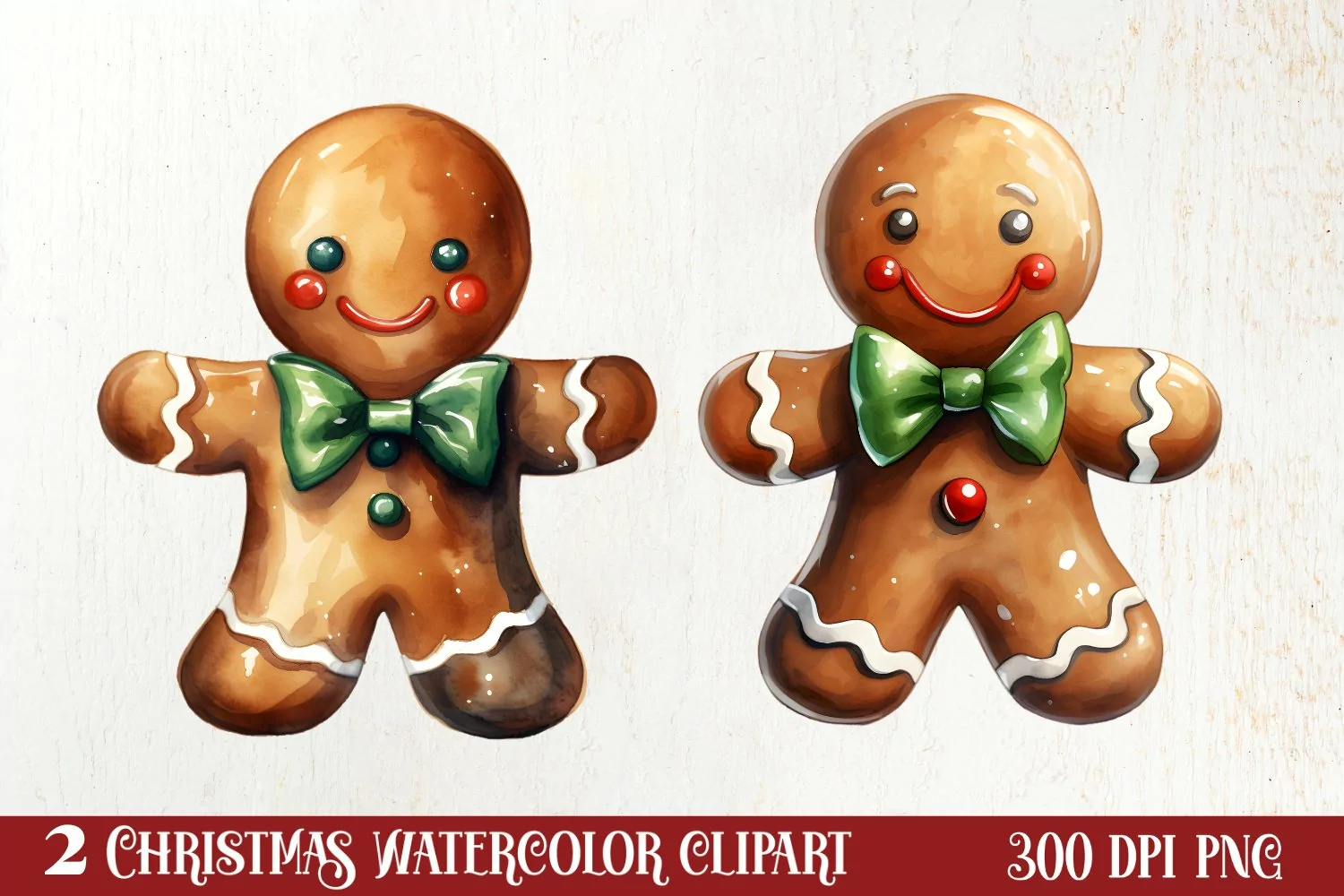Gingerbread Man Sublimation Clipart, Gingerbread Man Clipart product image 1