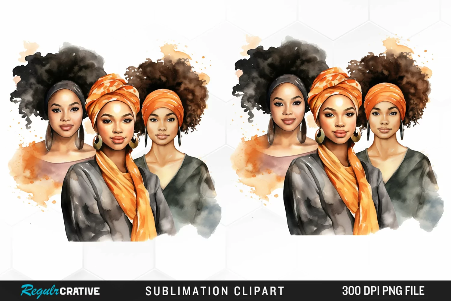 Girls Black History Month Artwork Clipart product image 1