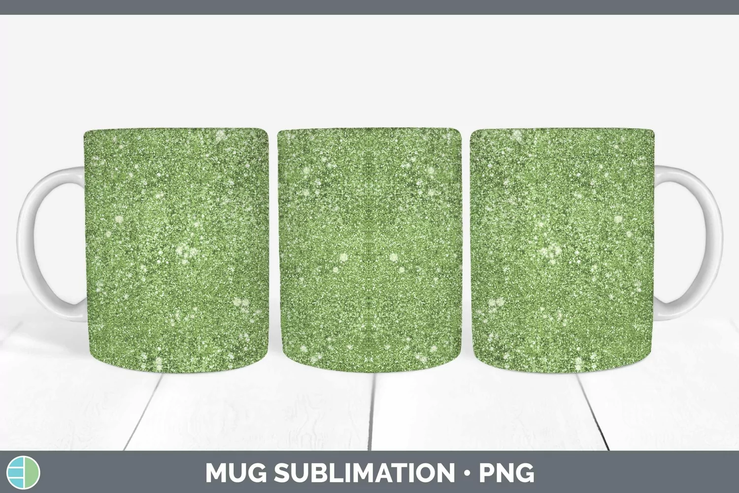 GorgeousGlitter Mug Wrap design.