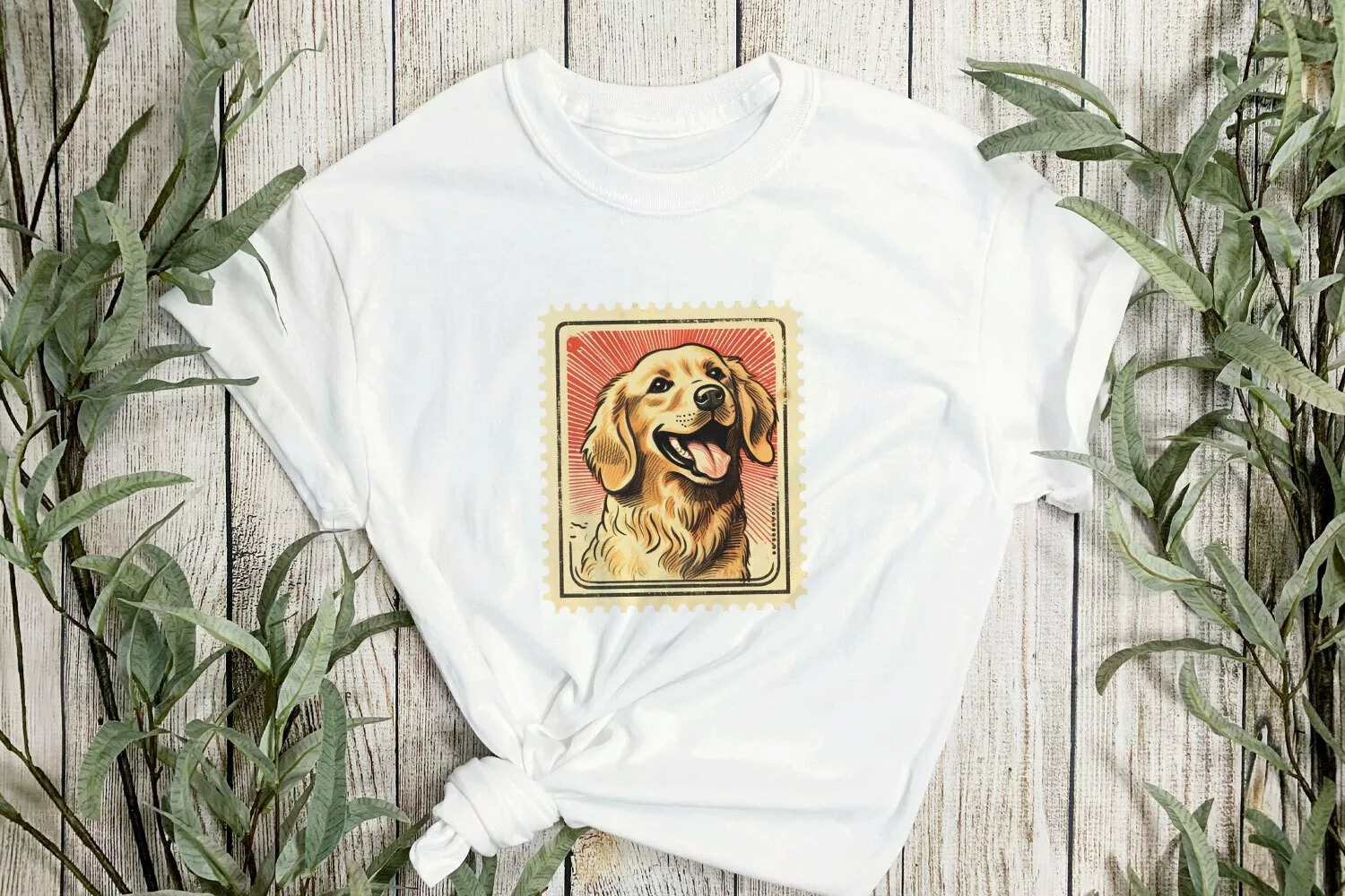 Dog Portrait Vintage Sublimation Clipart product image 1