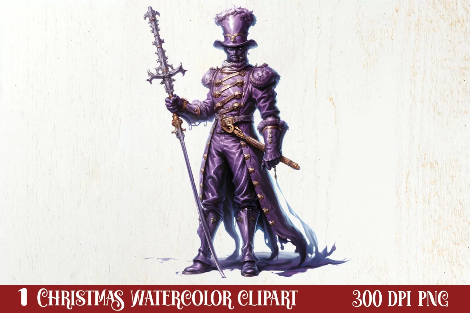 Mysterious Gothic Christmas Clipart Sublimation product image 1