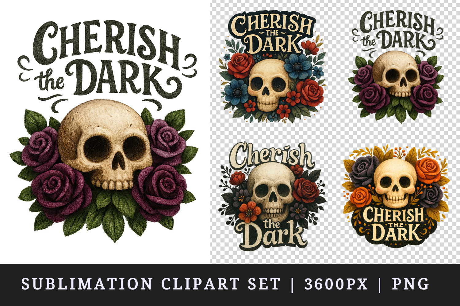 Gothic Quote clipart printable sublimation design png product image 1