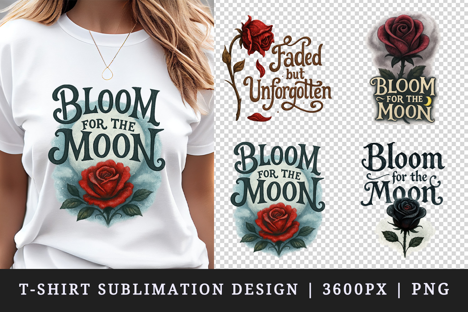 Gothic Quote t-shirt printable sublimation design png product image 1