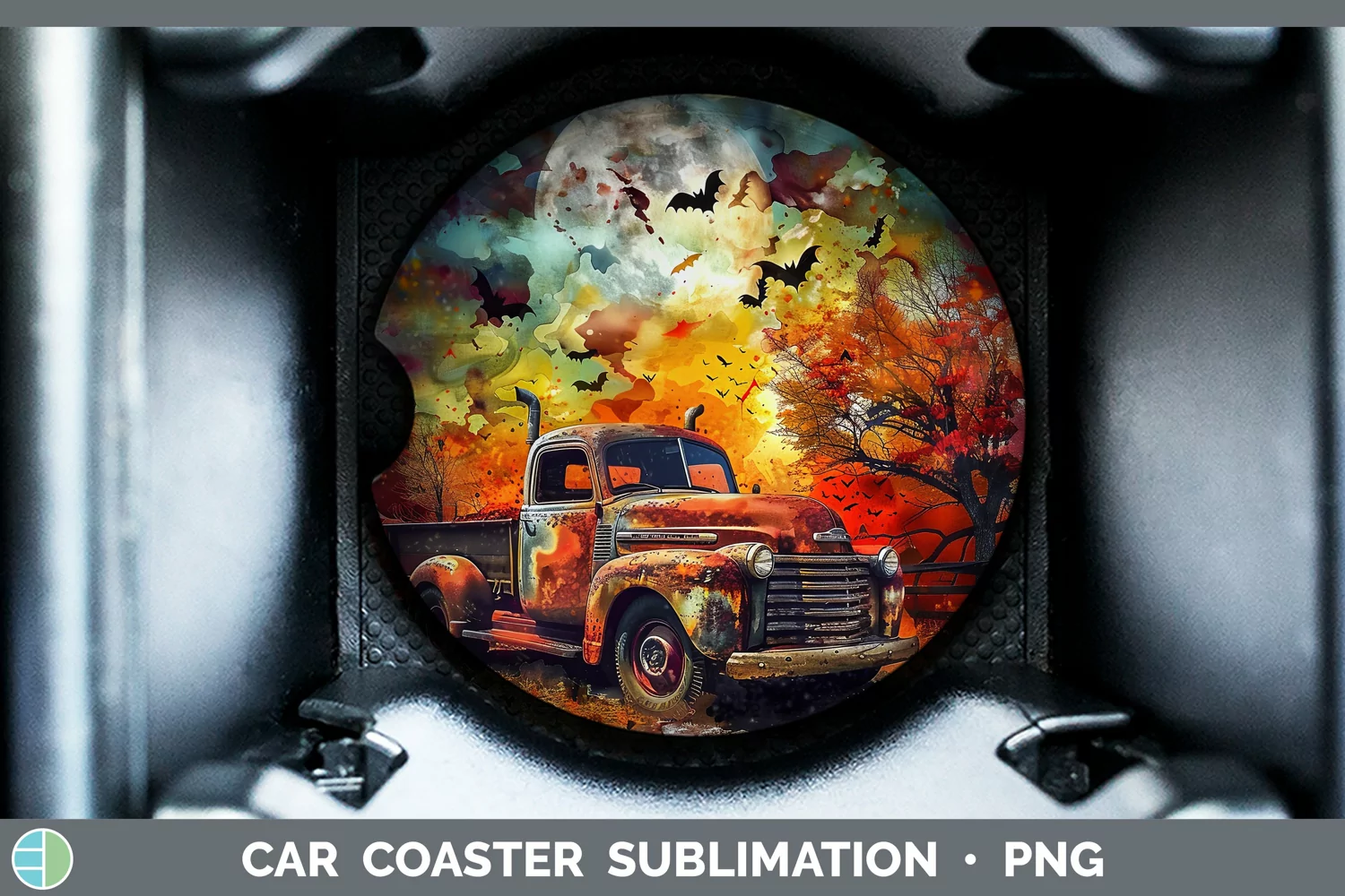 GorgeousGothic Car Coaster design.