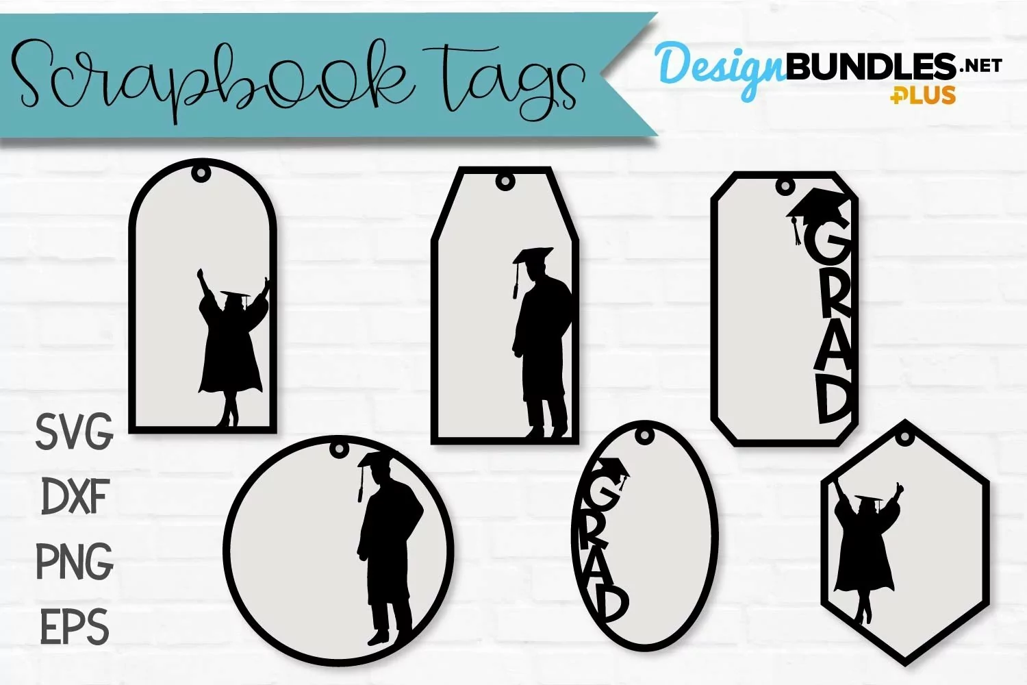 Graduation Silhouette Tags Gift Tags For Graduation