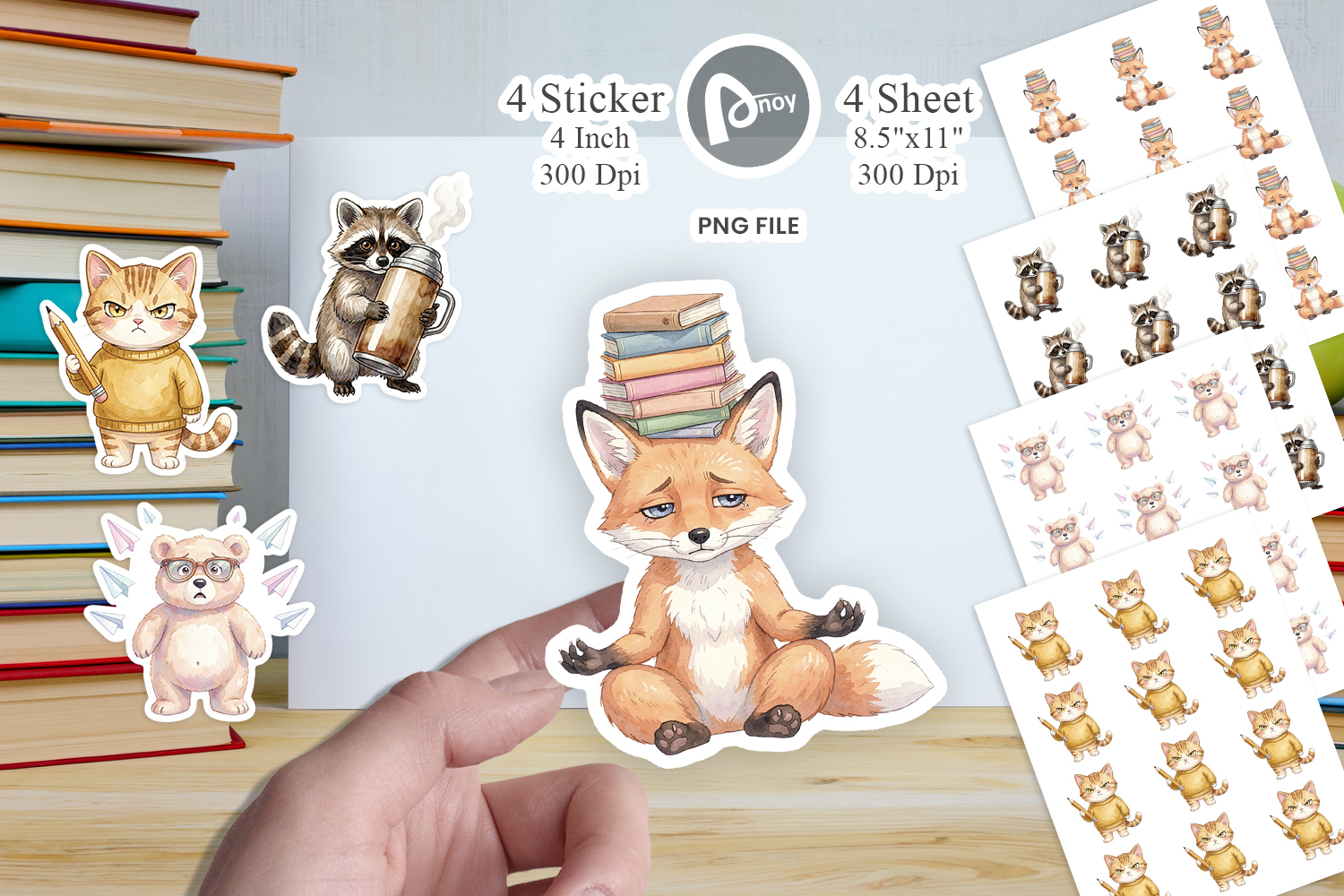 Groovy 70s Teacher Animal Sticker product image 1