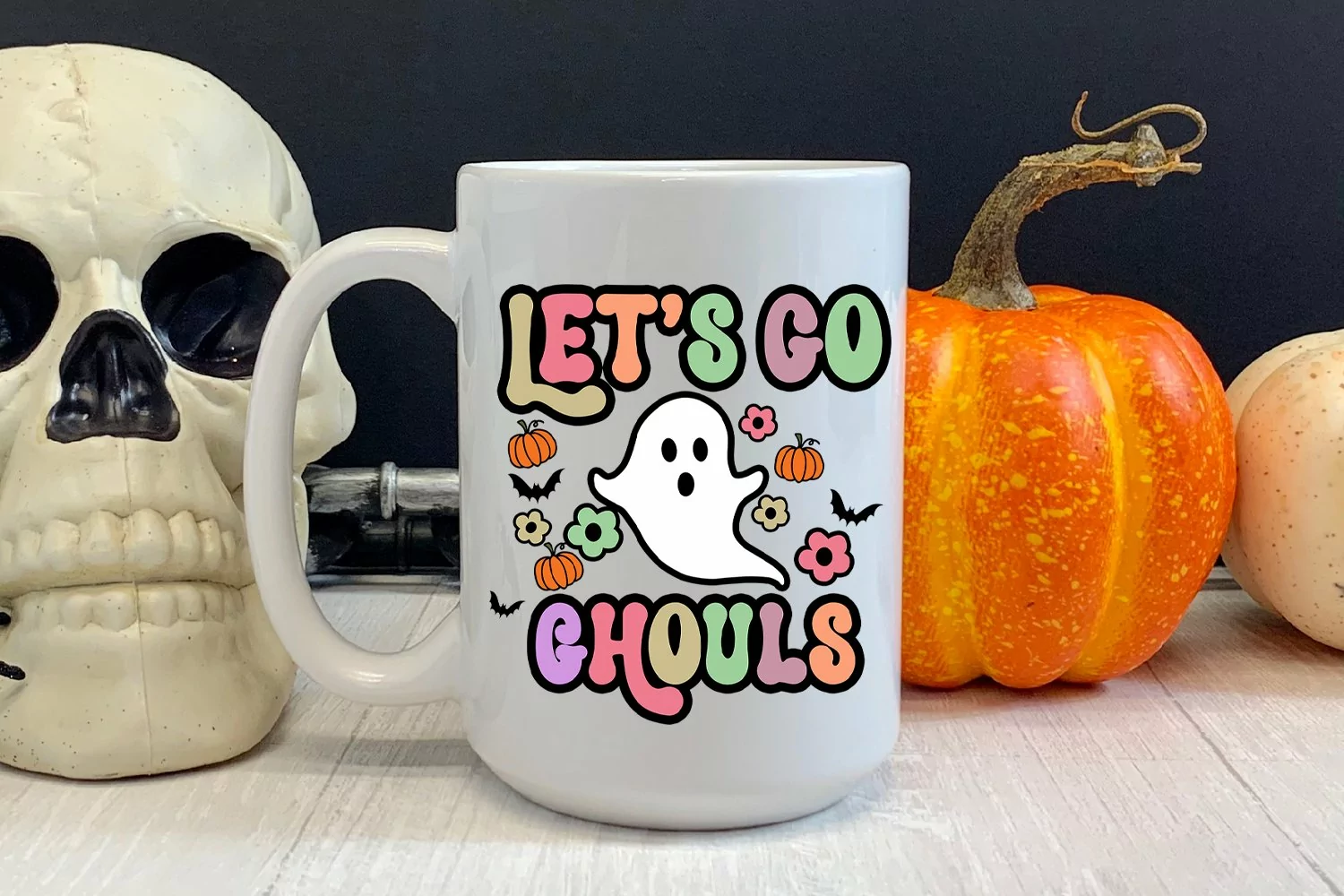 Let's Go Ghouls Halloween I Groovy Halloween Sublimation I Retro Halloween PNG