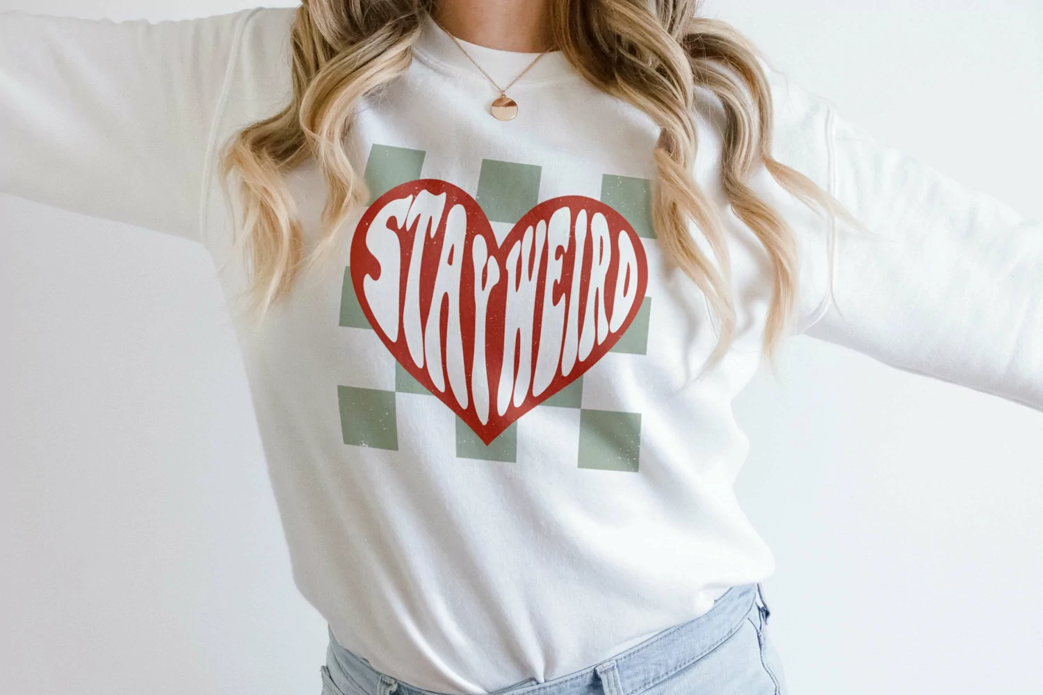 Groovy heart PNG