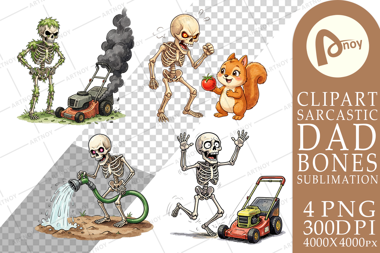 Grumpy Garden Dad Bone Sublimation product image 1