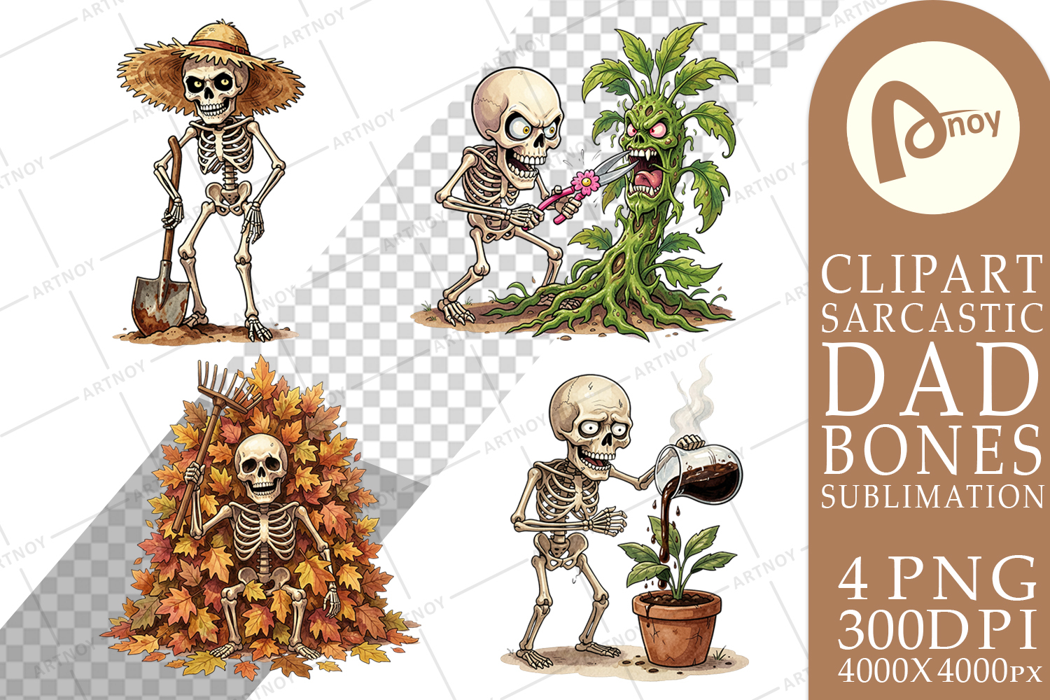 Grumpy Garden Dad Bone Sublimation product image 1