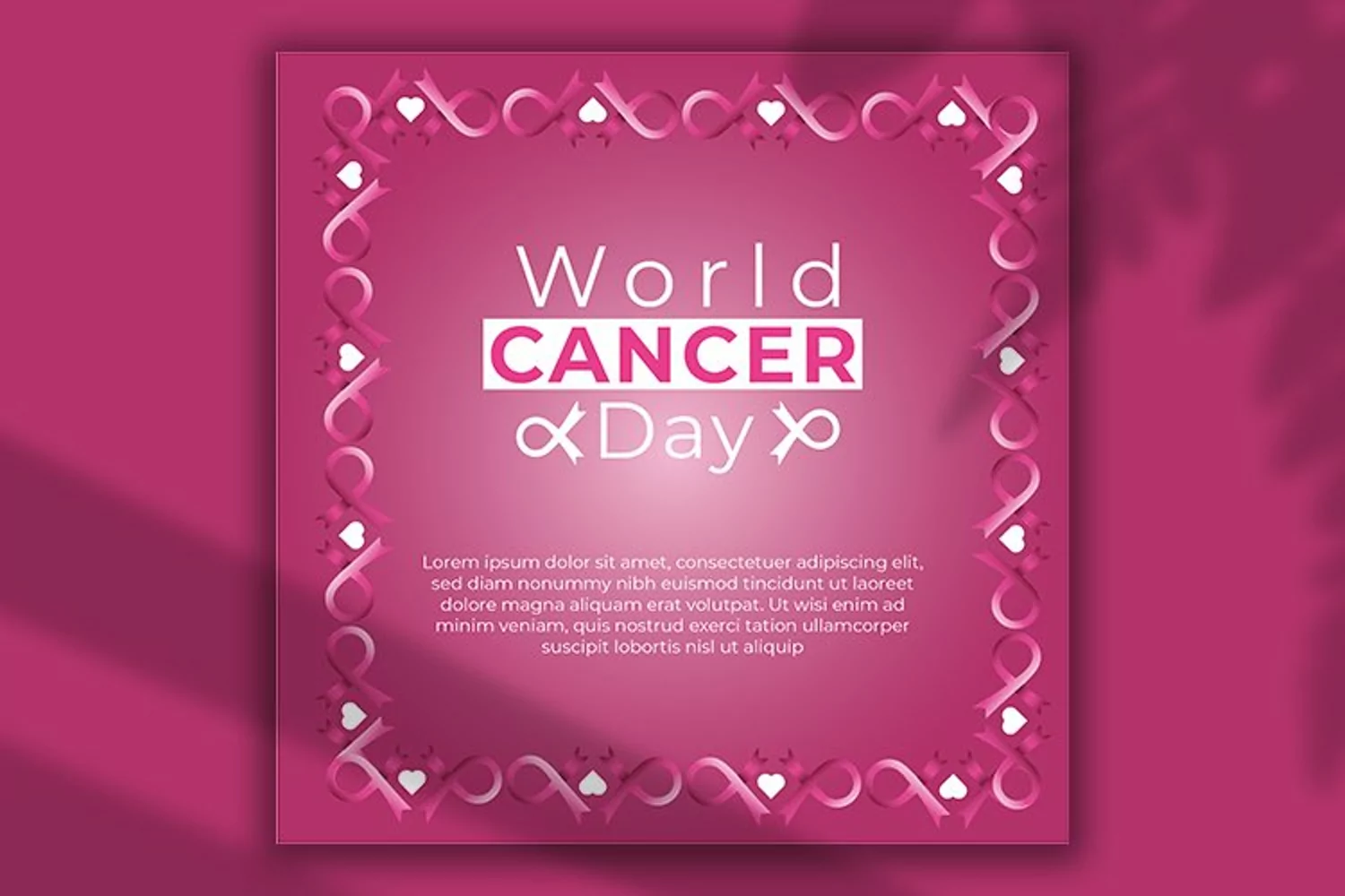 World Cancer Day Social Media Post product image 1