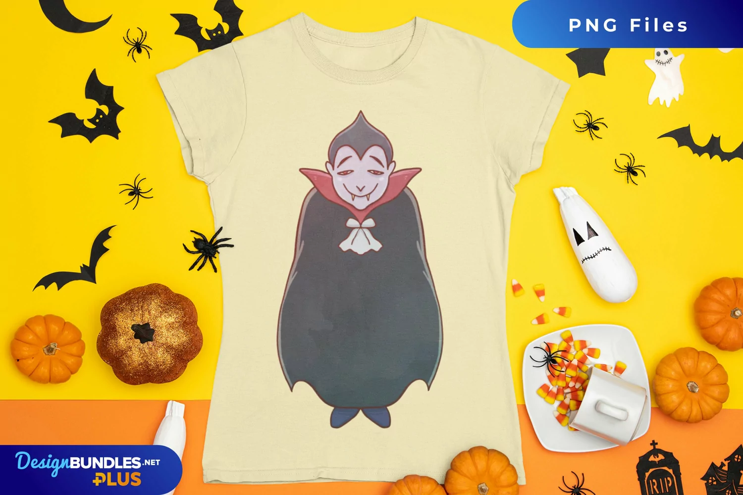 Halloween Vampire Watercolor Sublimation product image 1