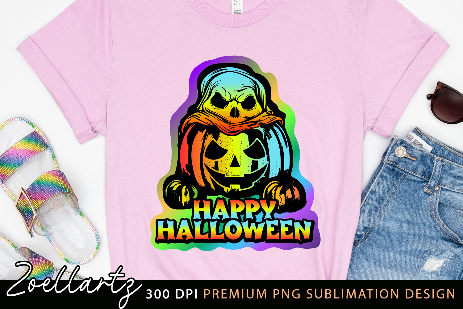 Halloween PNG for Sublimation Spooky Boo PNG Fall Pumpkin product image 1