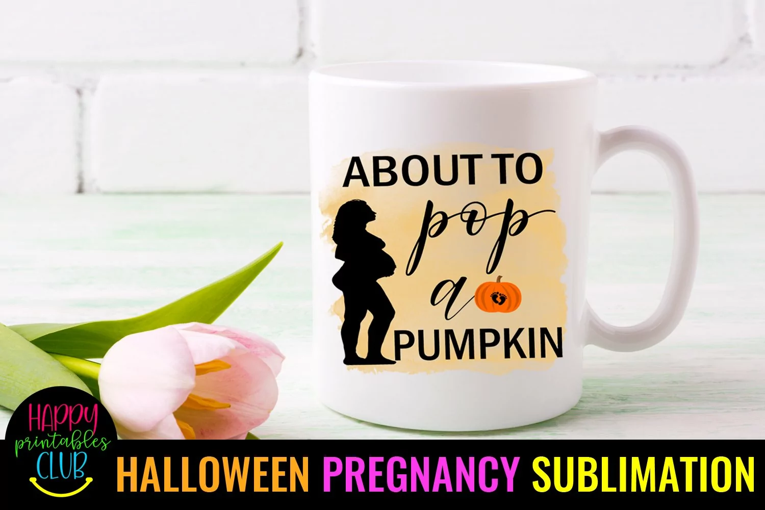 HALLOWEEN PREGNANCY ANNOUNCEMENT SUBLIMATION
