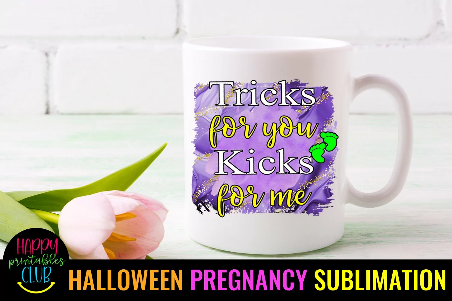 HALLOWEEN PREGNANCY ANNOUNCEMENT SUBLIMATION
