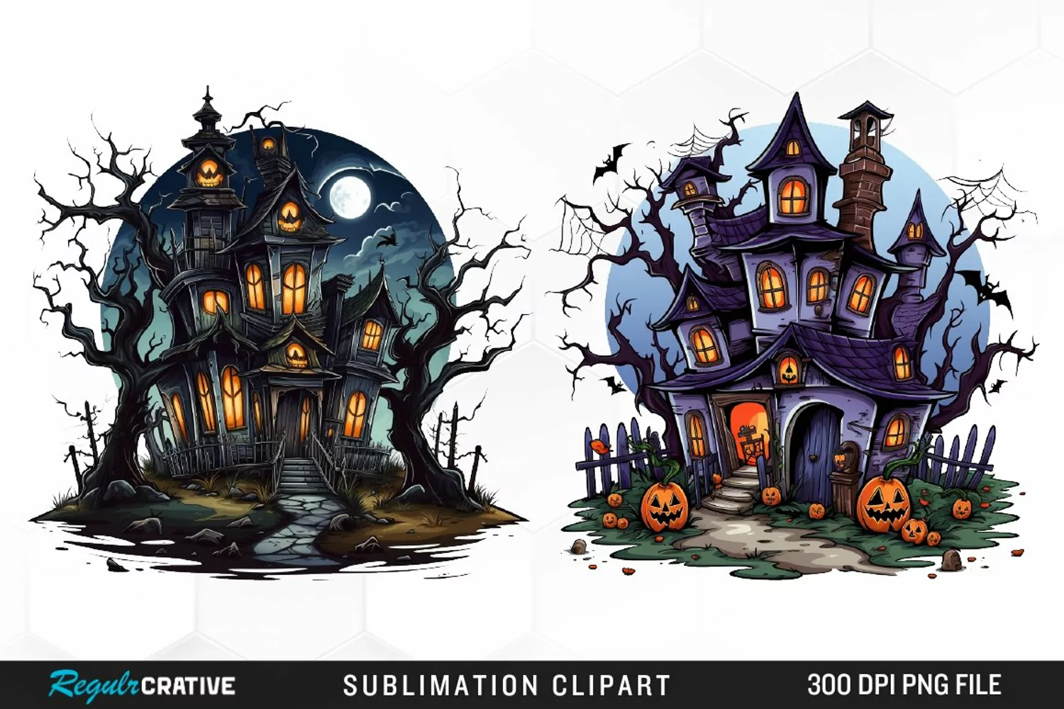 Halloween Storefronts Art Clipart product image 1