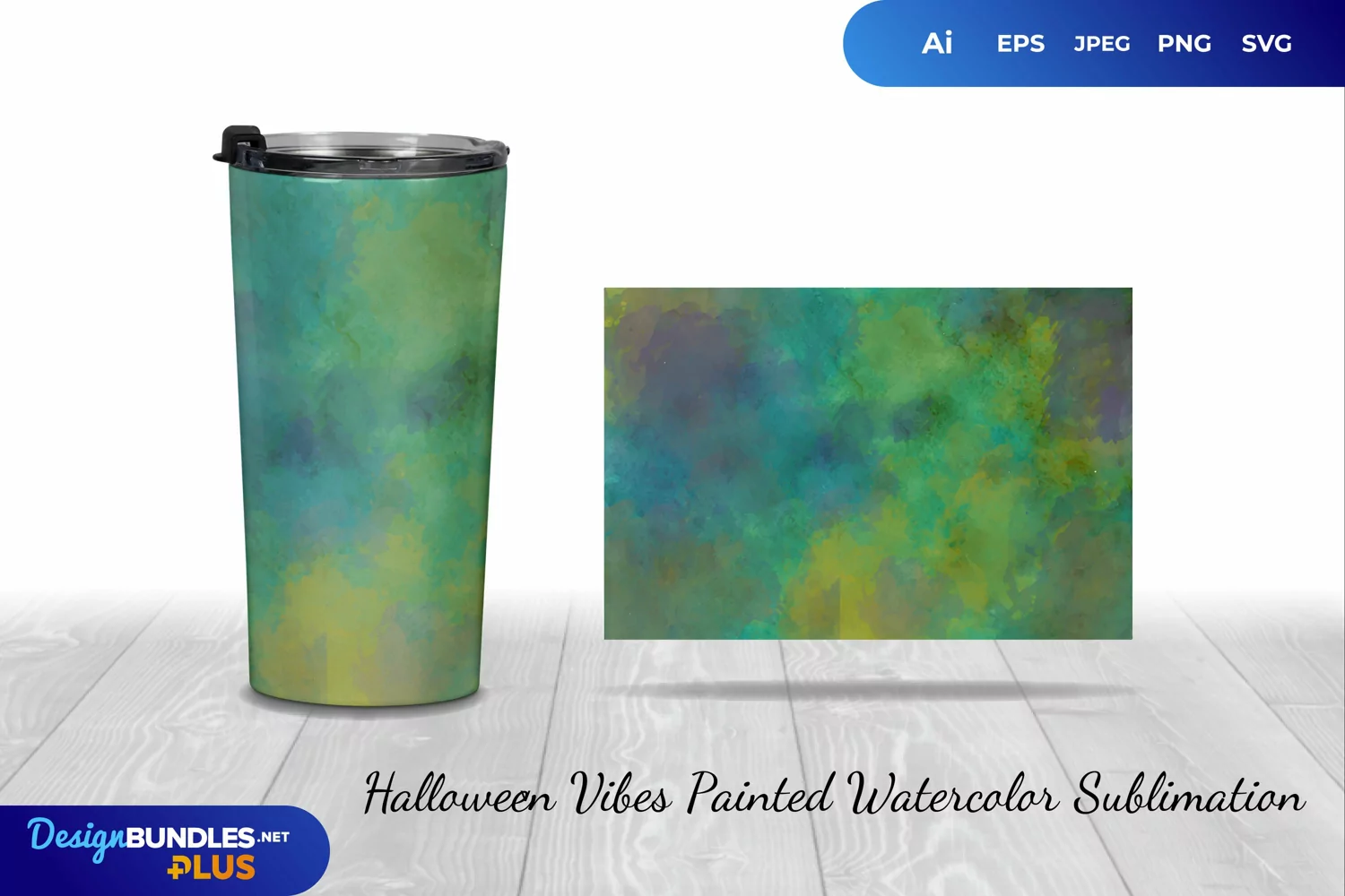 Watercolor with Halloween Vibes Sublimation product image 1