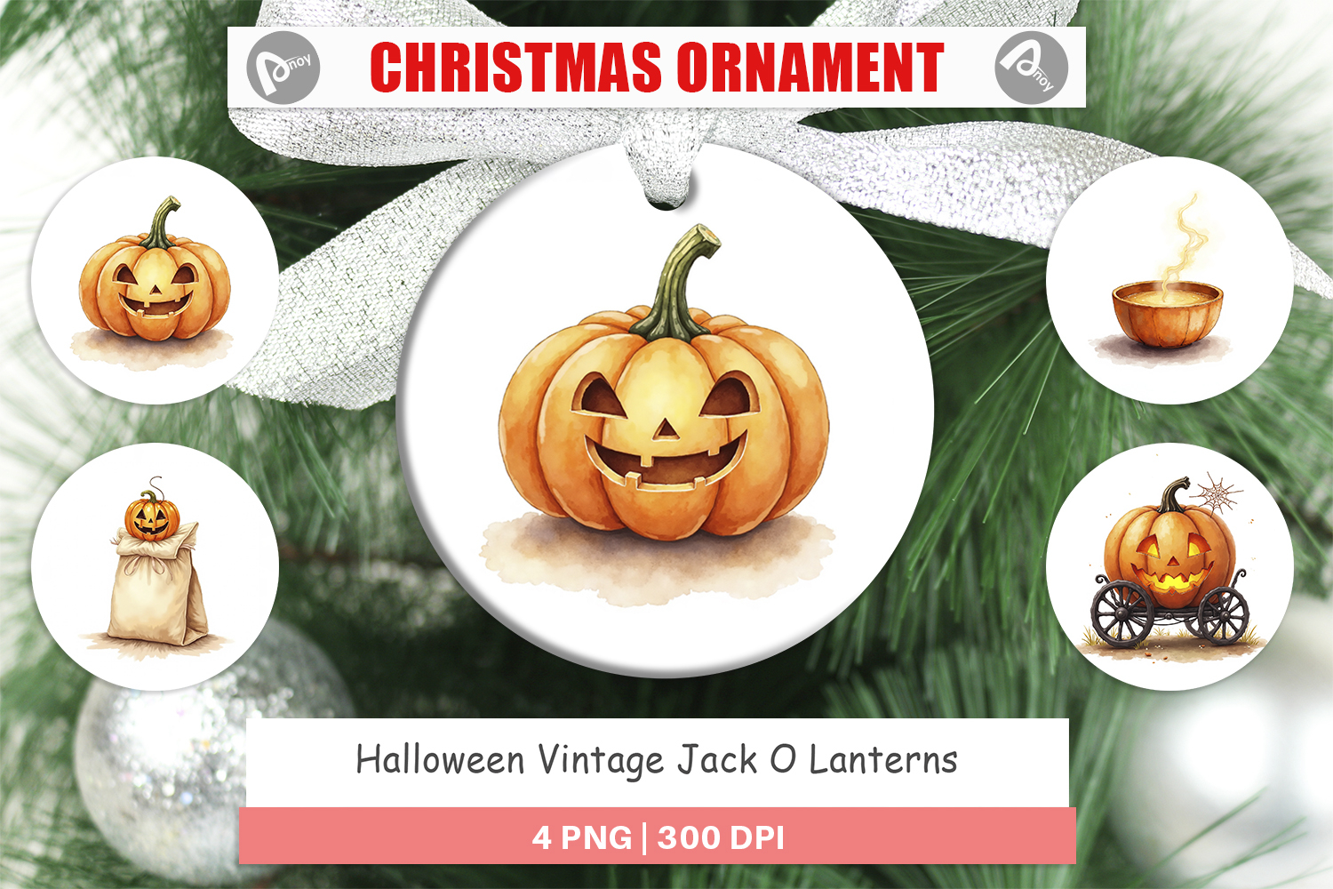 Halloween Vintage Lanterns Ornament product image 1