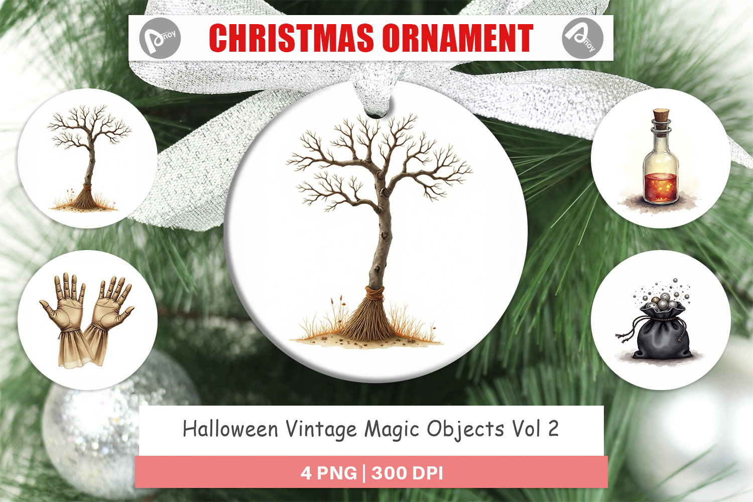 Halloween Vintage Objects Ornament product image 1