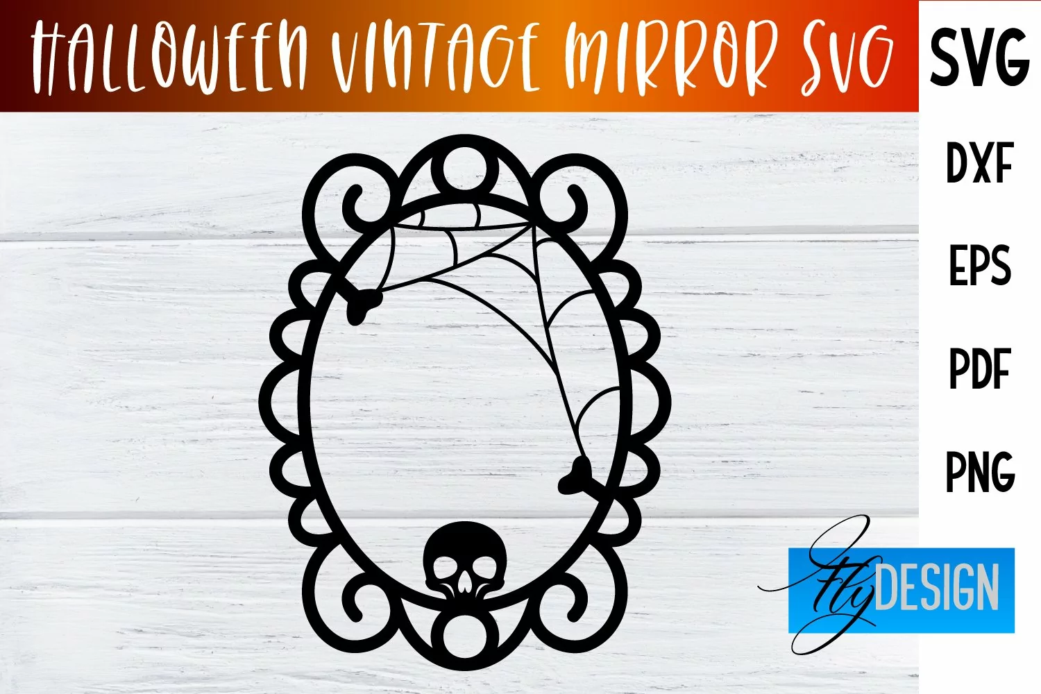 Halloween Vintage Frames SVG|Halloween Vintage Mirror Design product image 1