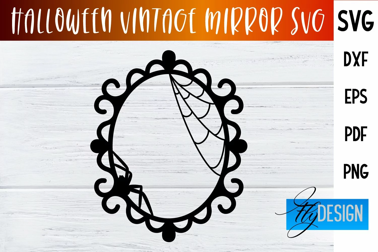 Halloween Vintage Frames SVG|Halloween Vintage Mirror Design product image 1