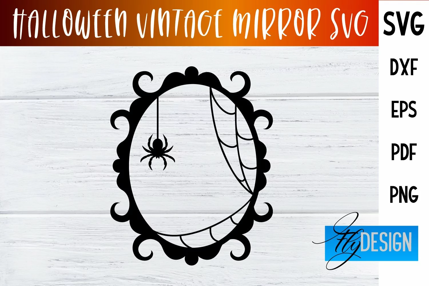 Halloween Vintage Frames SVG|Halloween Vintage Mirror Design product image 1