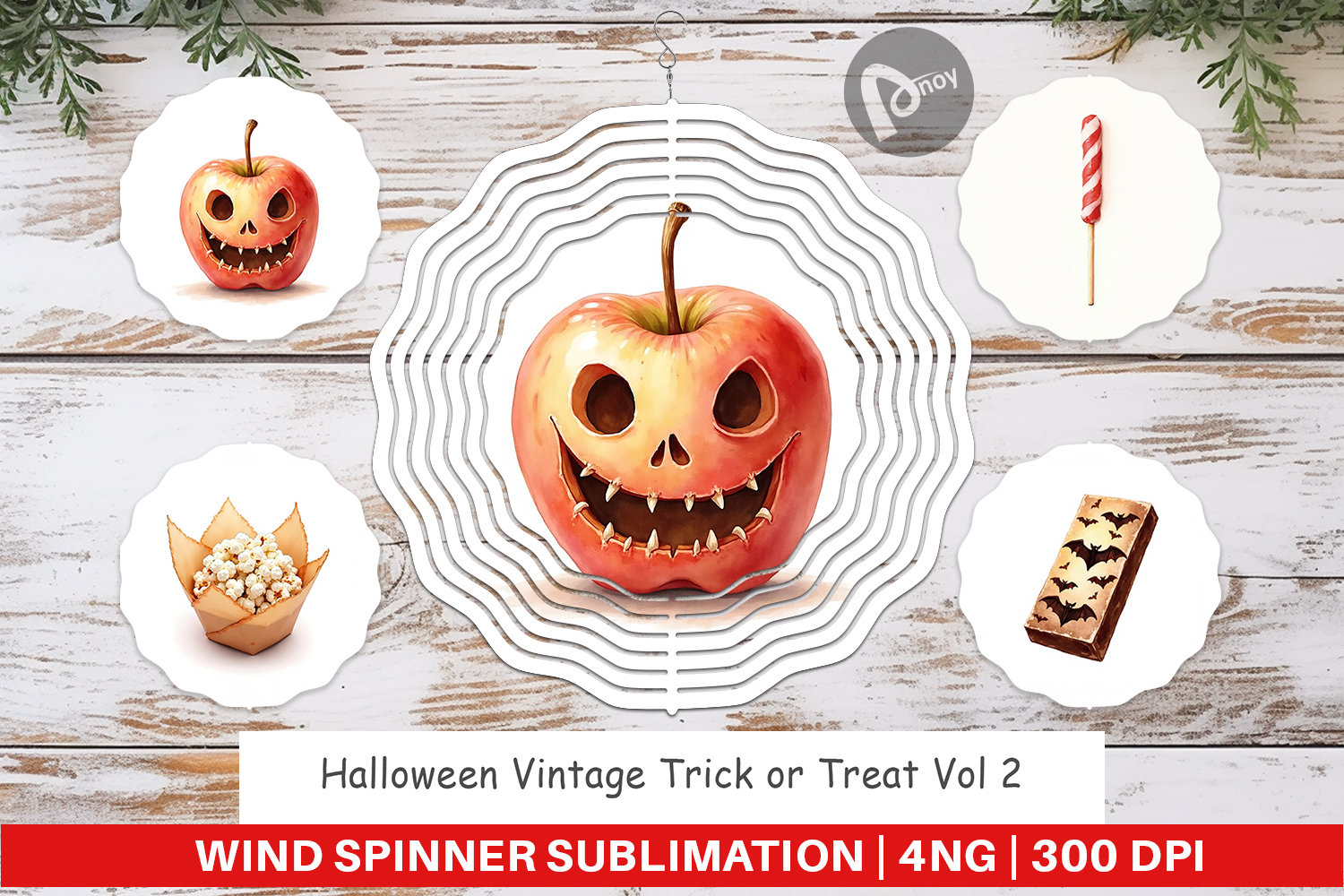 Halloween Vintage Treats Wind Spinner product image 1