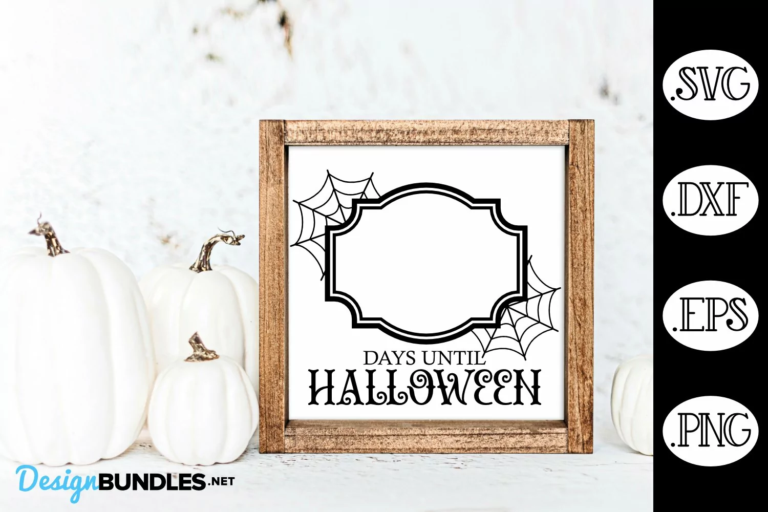 Halloween Vintage Countdown Sign SVG product image 1