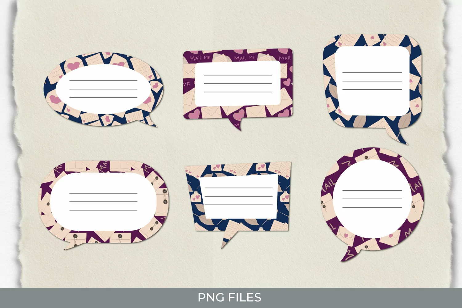 Mail with Vintage Color Seamless Speech Bubbles product image 1