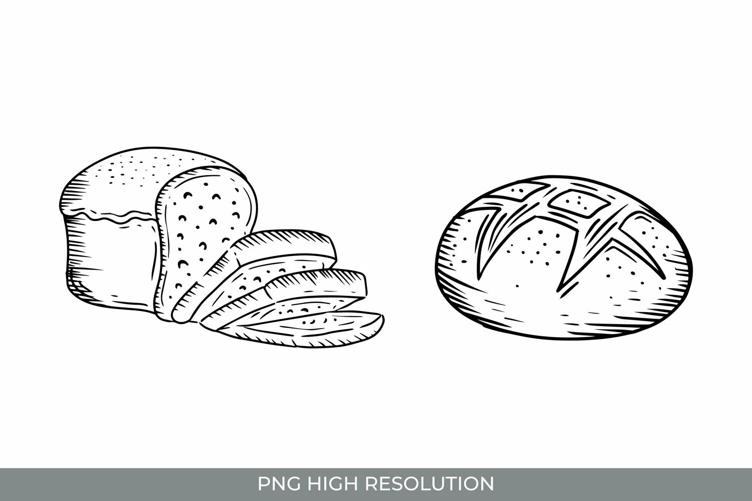 Hand Drawn Vintage Bakery Clipart product image 1