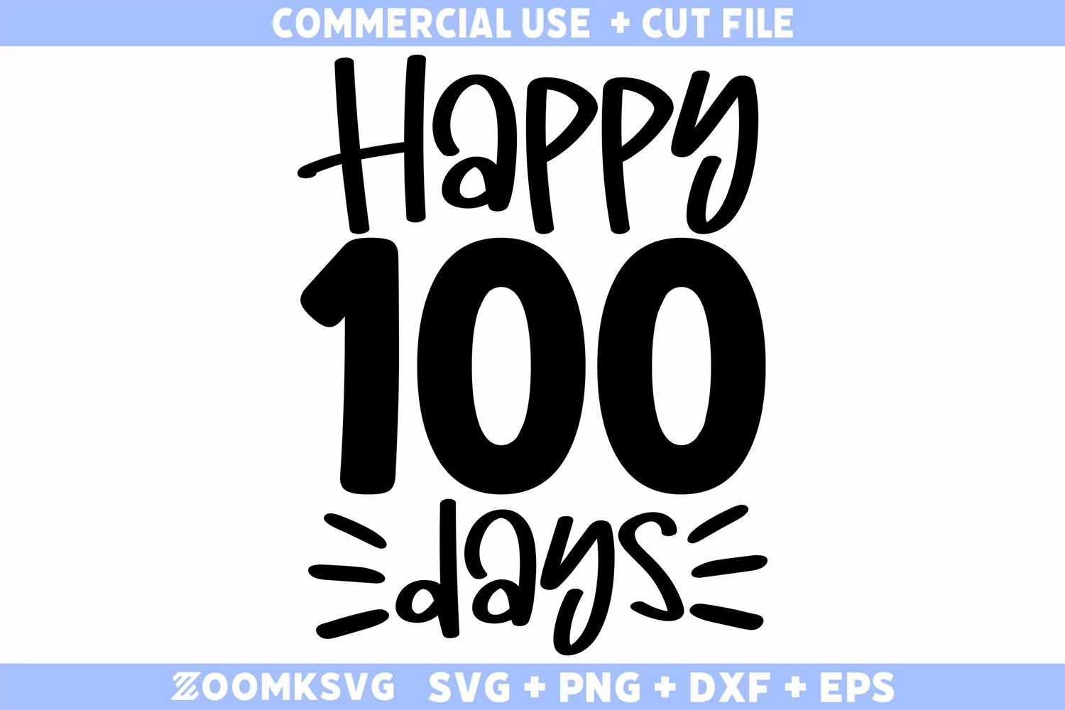 Happy 100 days SVG | School SVG | Funny School SVG product image 1