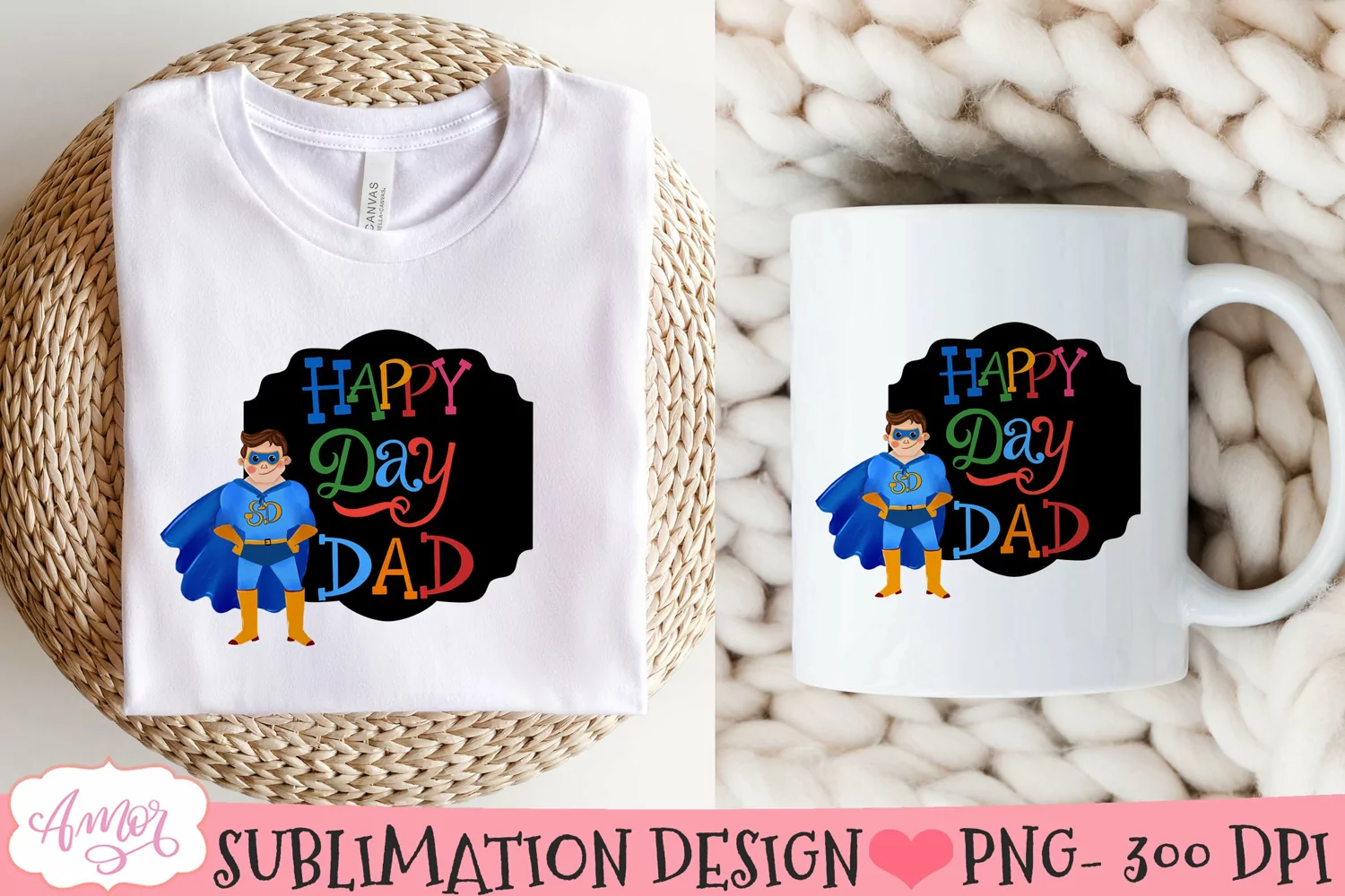 Happy Day Dad PNG for sublimation | Father's day sublimation product image 1