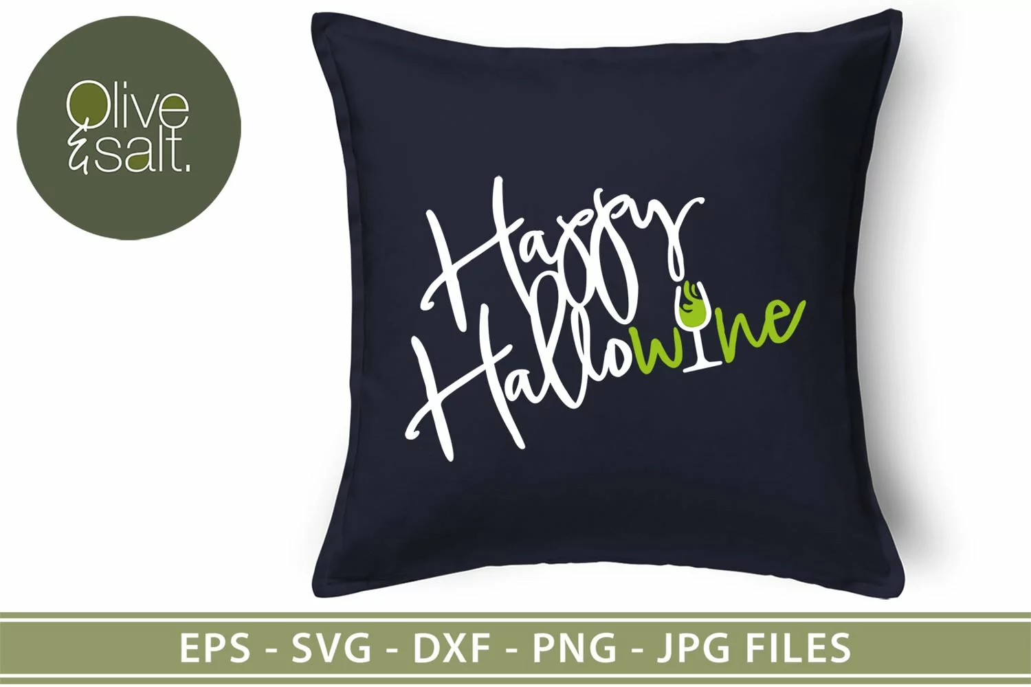 Funny halloween svg, happy hallowine svg, drinking svg product image 1