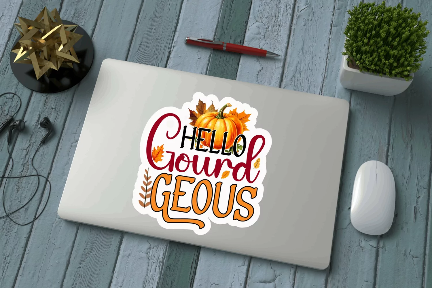 Hello gourd geous Stickers PNG product image 1