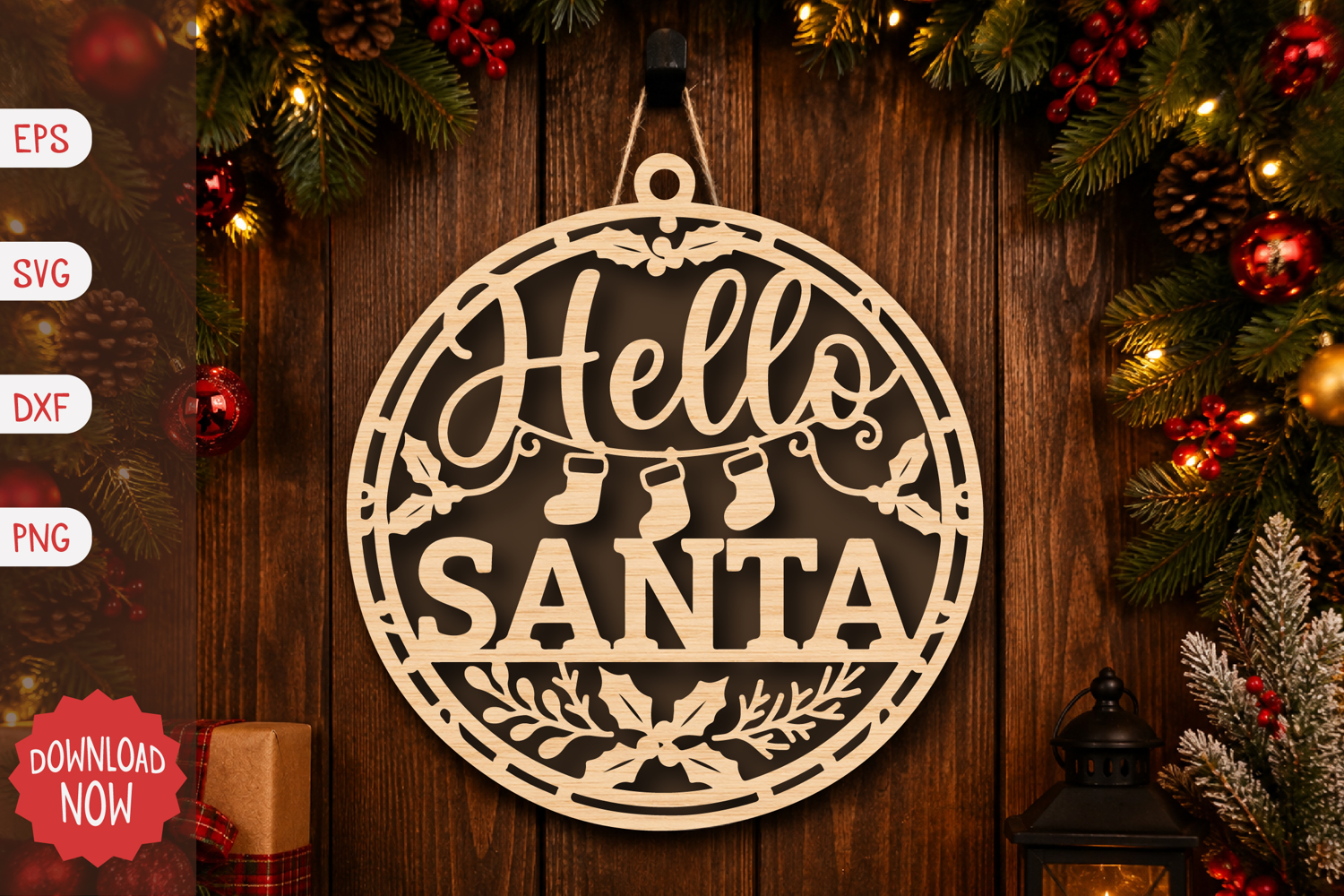 Hello Santa SVG product image 1