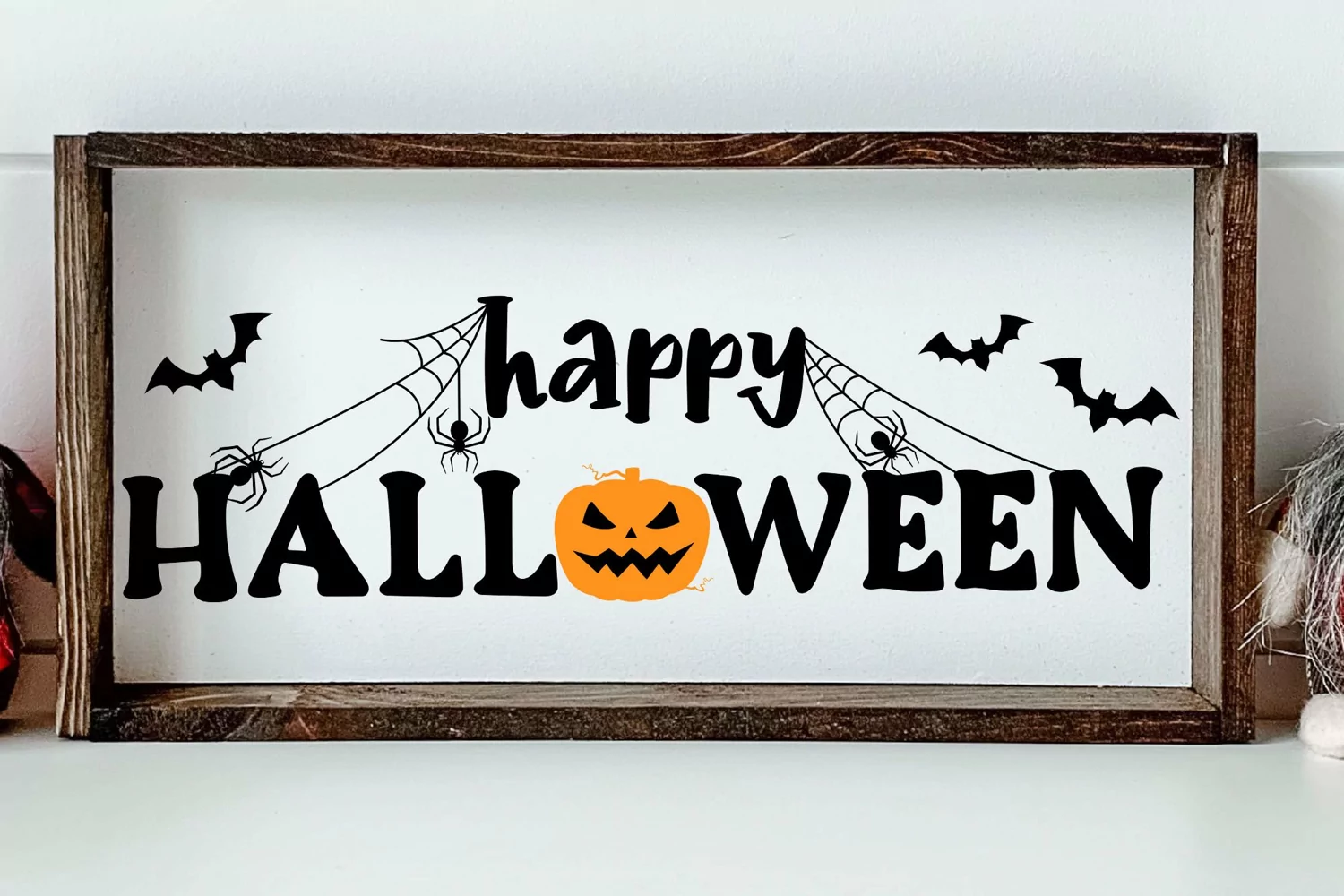 Happy HALLOWEEN SVG Sign| Farmhouse HALLOWEEN Door Sign SVG product image 1