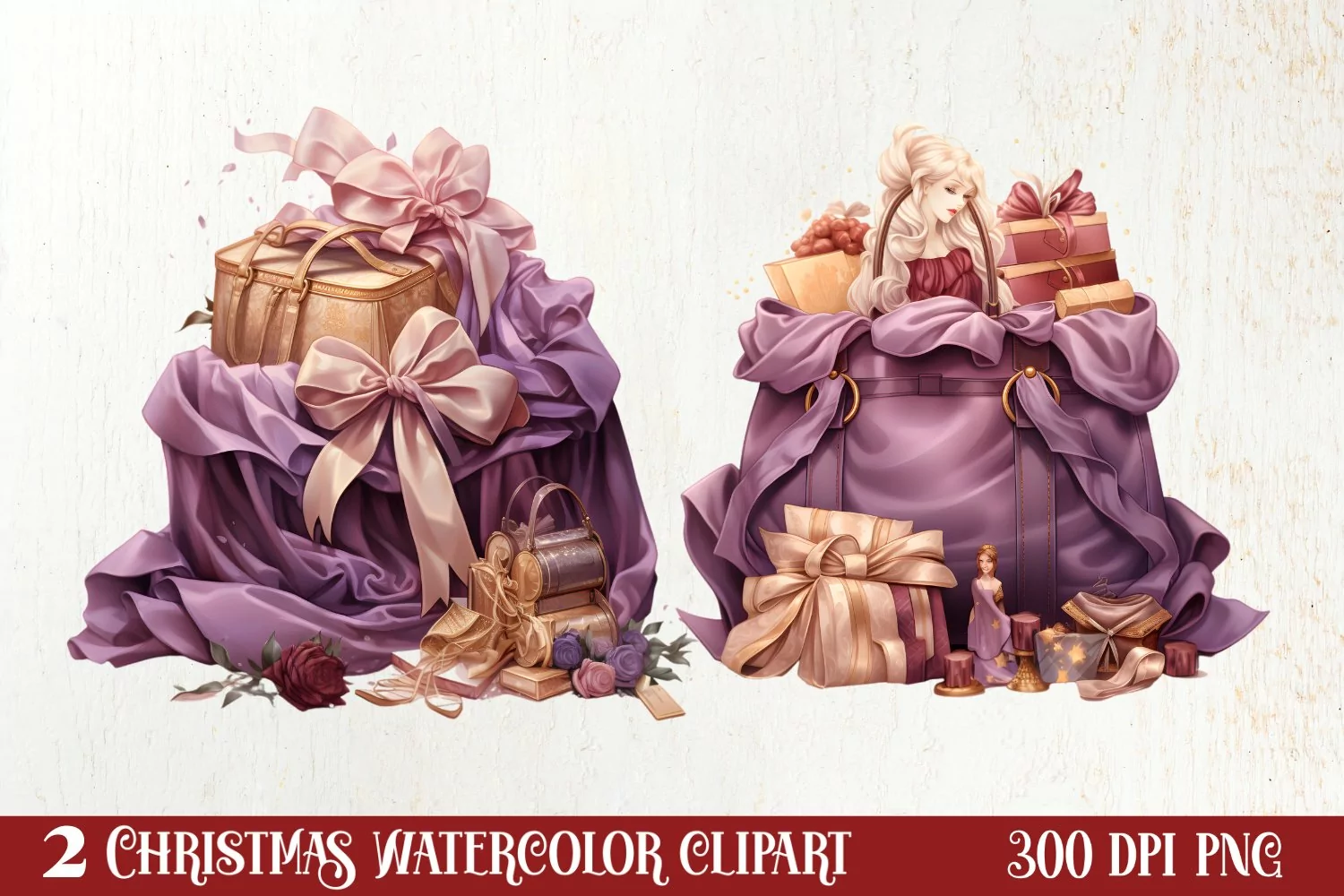 Holiday Shopping Clipart Sublimation, Christmas Shopping PNG product image 1