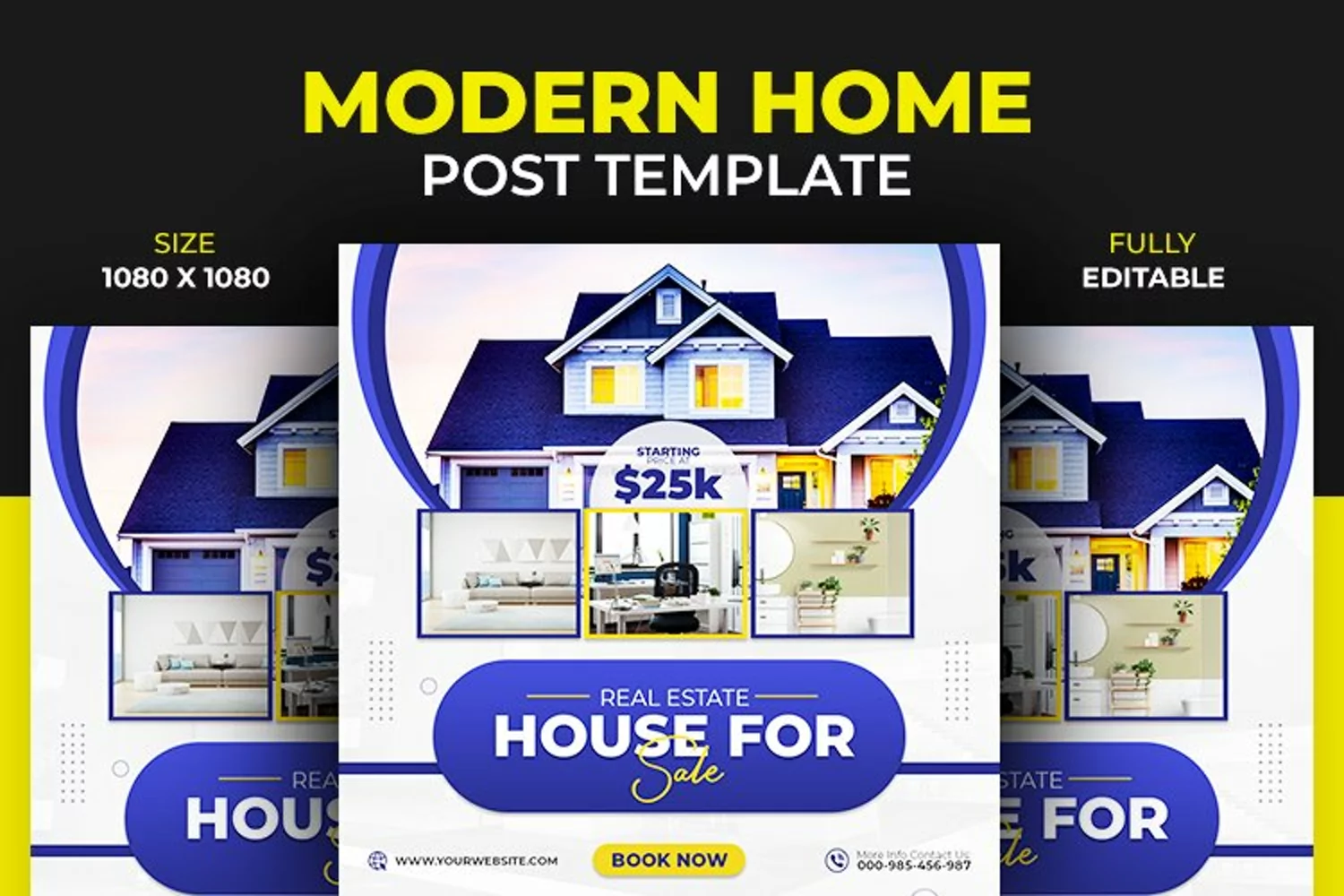 Home For Sale Property Social Media Post Banner Template product image 1