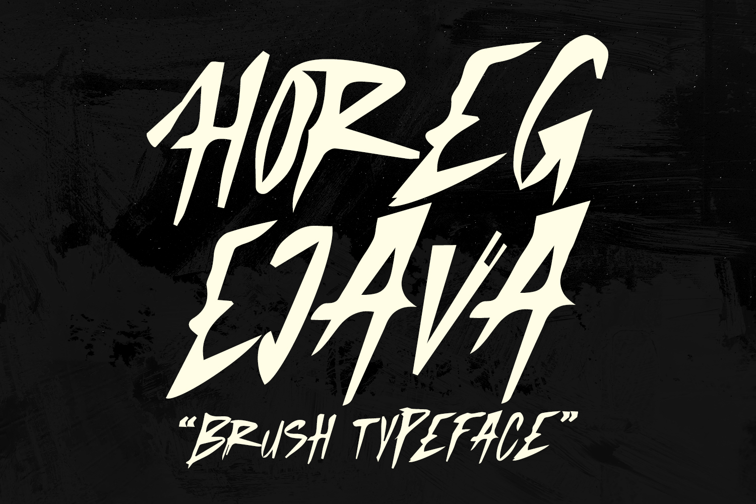 Horeg Ejava Brush Horror Typeface product image 1