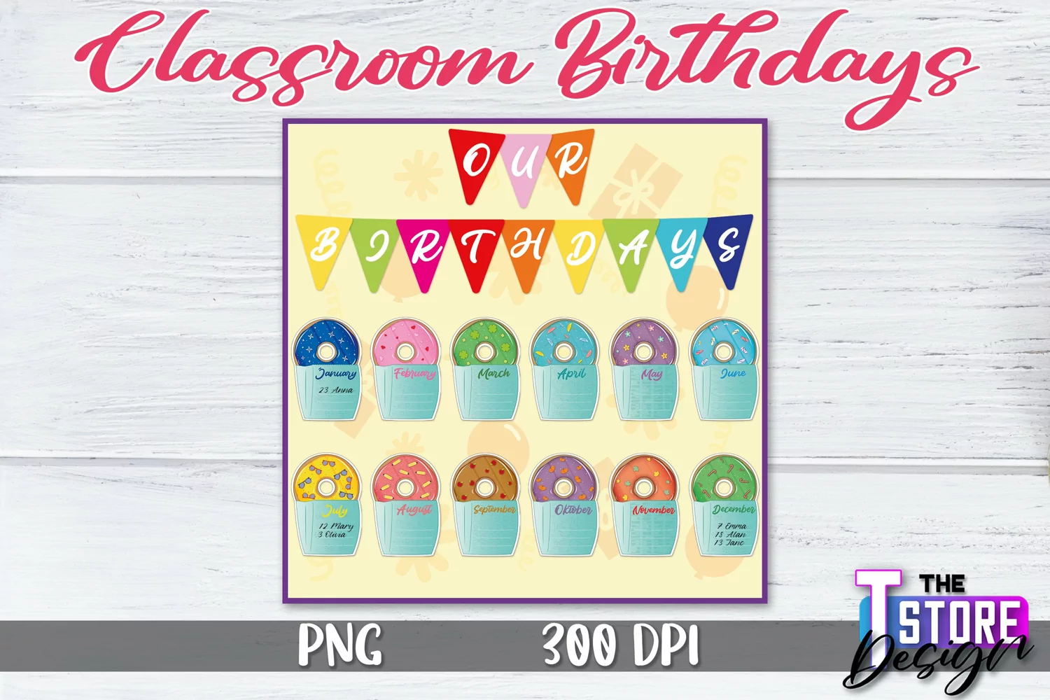 Classroom Birthdays Sublimation | Classroom Birthdays product image 1