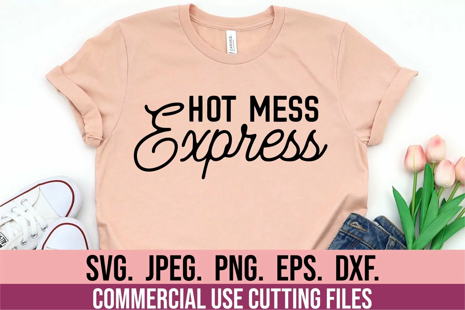 Hot Mess Express SVG - Sarcastic SVG - Funny Quotes SVG product image 1