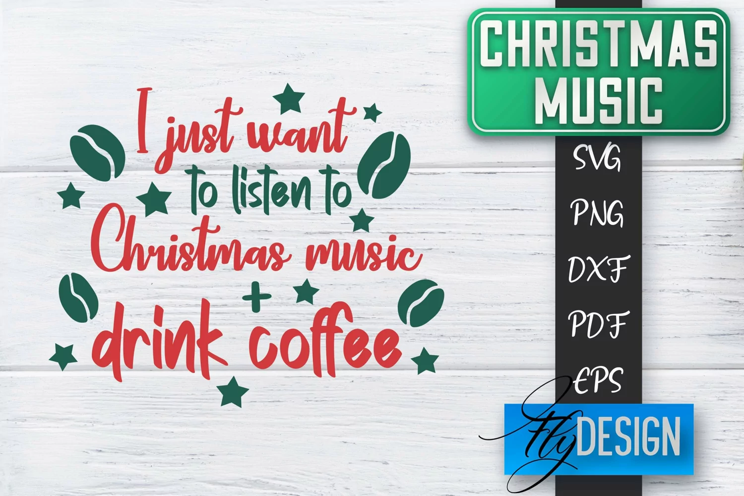 Christmas Music SVG | Christmas Quote Design | Cricut SVG product image 1