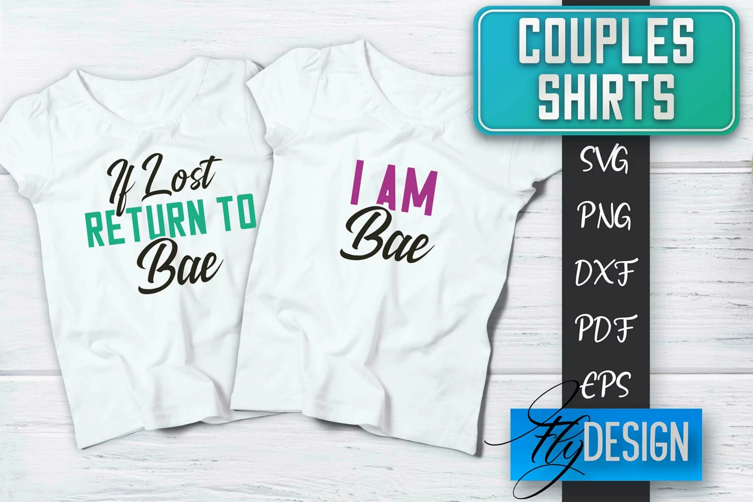 Couples Shirts SVG Design | Quotes SVG | T-Shirt Design v.1 product image 1